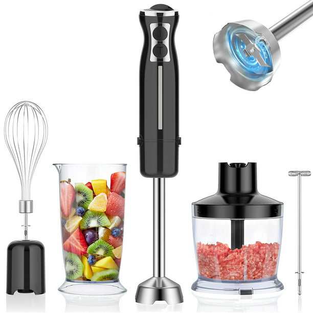 Yabano All-in-One 4-in-1 Hand Blender, 12-Speed, Powerful and Fast,  Sophisticated Design, 2 Years of Quality Assurance