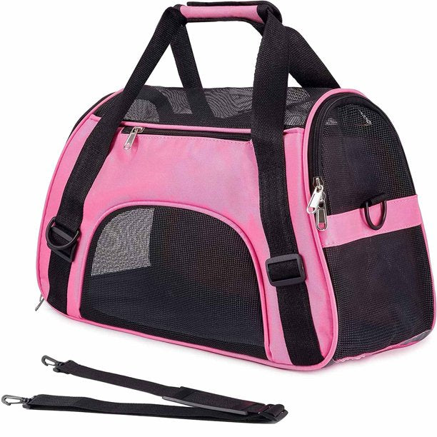 Soft Pet Carrier Airline Approved Soft Sided Pet Travel Carrying Handbag Under Seat Compatibility