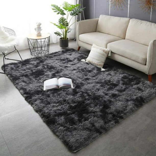 Novashion 5ft x 8ft Shaggy Area Rugs for Bedroom Living Room, Gray