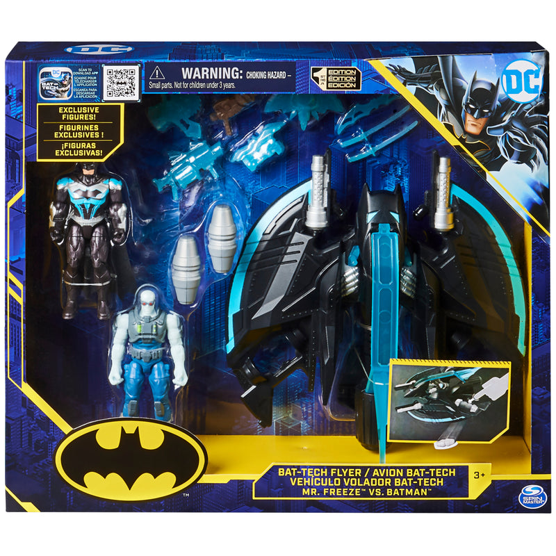 Batman Bat-Tech Flyer with 2 Action Figures and 10 Accessories (Walmart Exclusive)