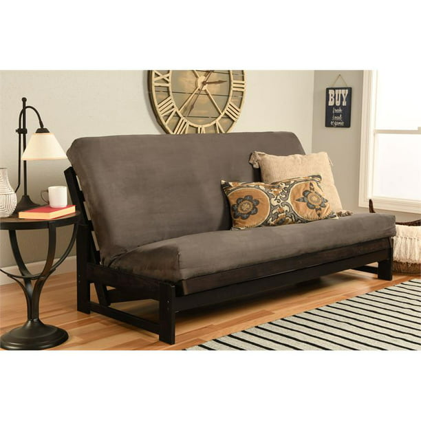 Kodiak Furniture Full-size Futon Cover in Suede Gray Fabric (Cover Only)